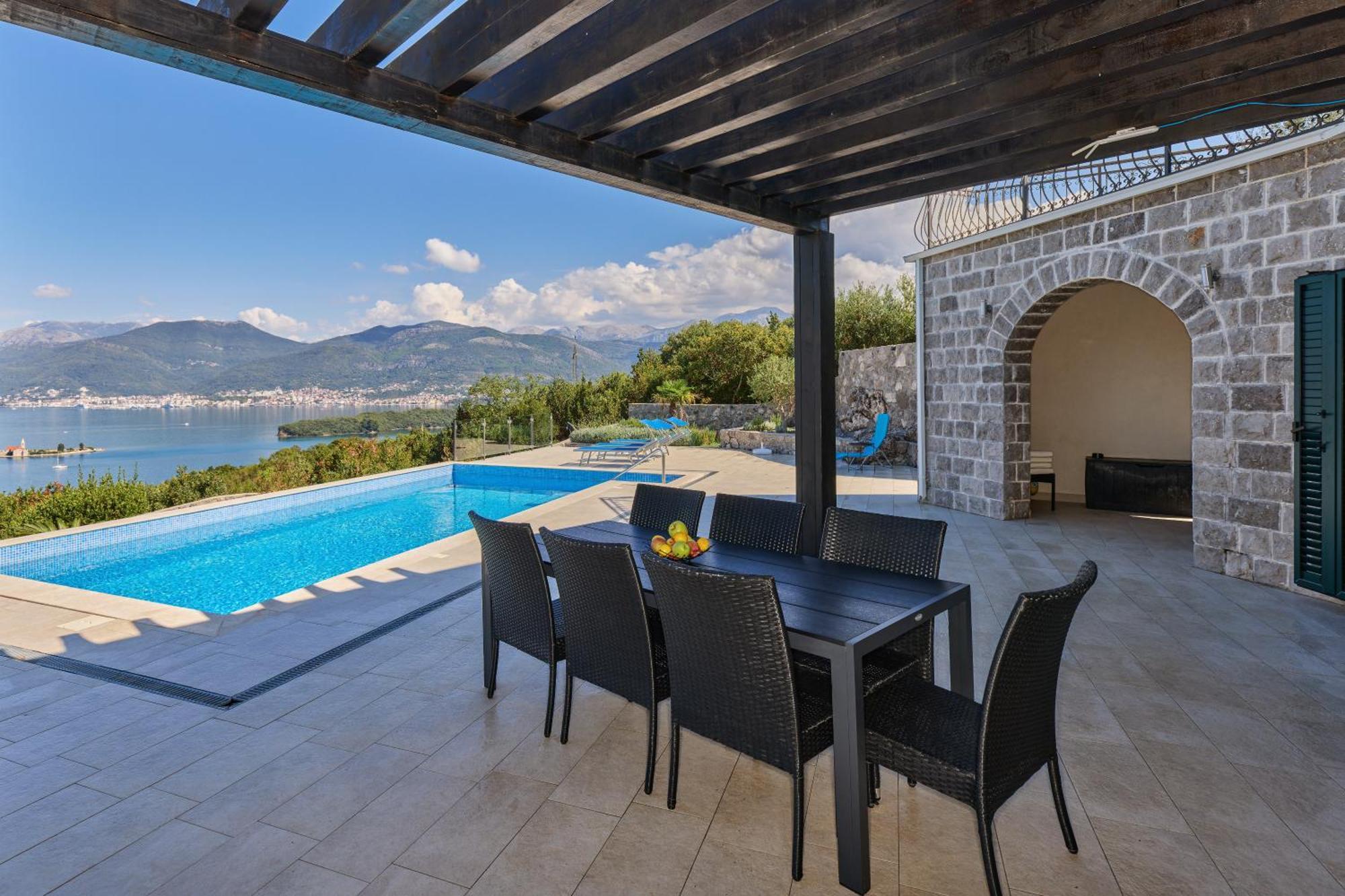 Villa Vista Azzurra Tivat Extérieur photo